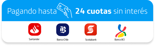 Pagando hasta 24 cuotas sin interes